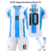 Messi #10 Argentina Football Kit – 3 Piece Set