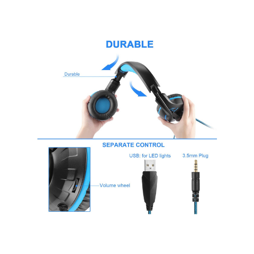 Thumbnail: YINSAN Gaming Headset Surround Stereo with Mic & LED Light