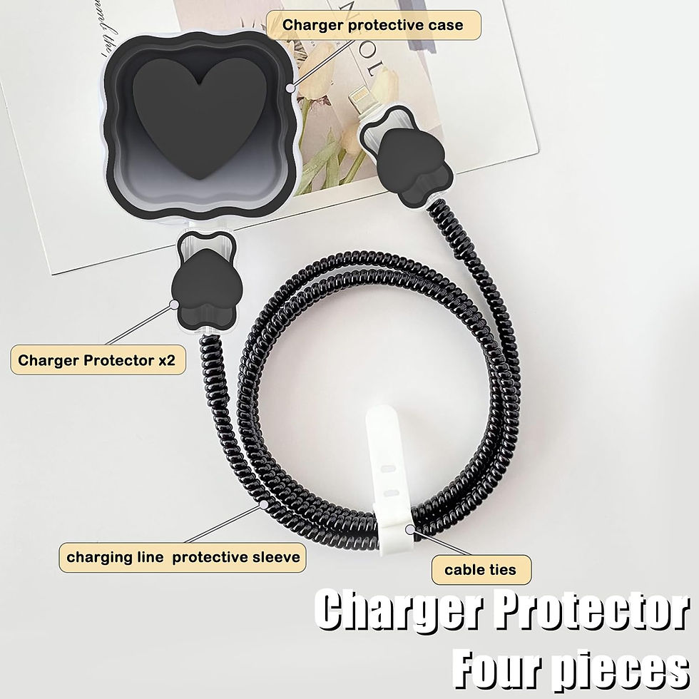 Miniatura: Heart Cable Protector & Charging Cord Set