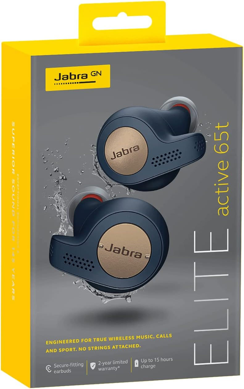 Thumbnail: Jabra Elite Active 65t Earbuds Passive Noise Cancelling Bluetooth Wireless