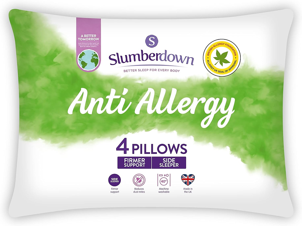 Miniatura: anti Allergy Pillows 2 Pack - Medium Support Back Sleeper Pillows for Back Pain 