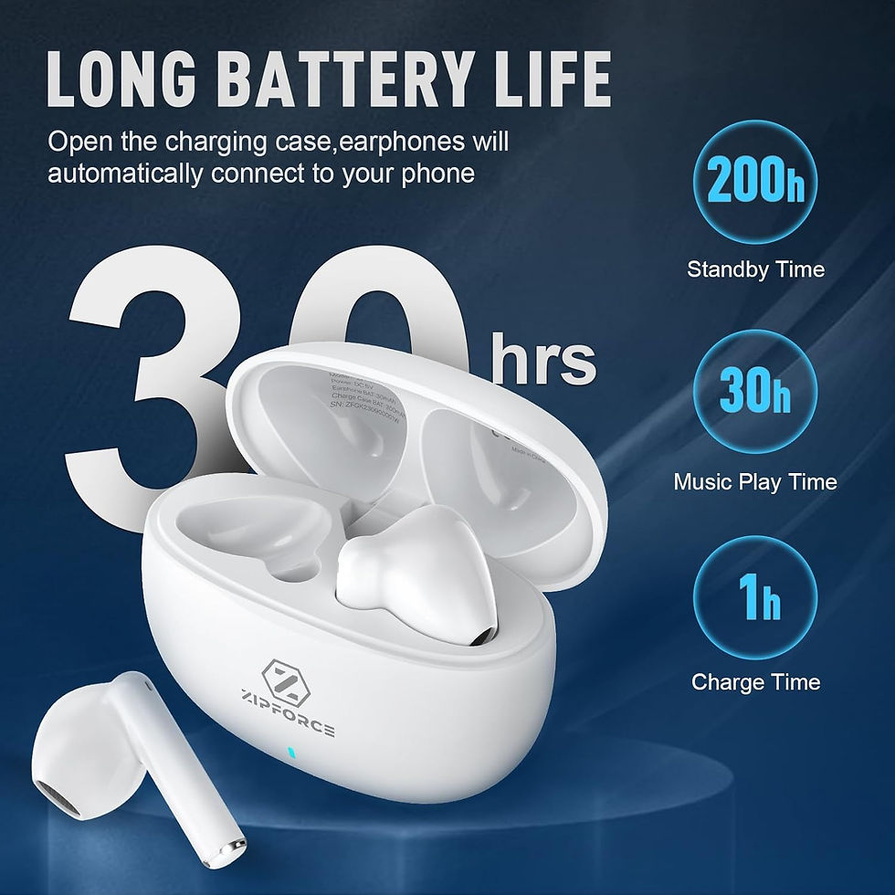 Miniatura: ZIPFORCE True Wireless Earbuds, in-Ear Bluetooth 5.3 Headphones 4-Mics ENC Clear