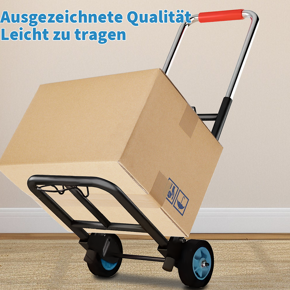 Miniatura: Compact Heavy-Duty Folding Trolley for Boxes, Shopping & Office Use