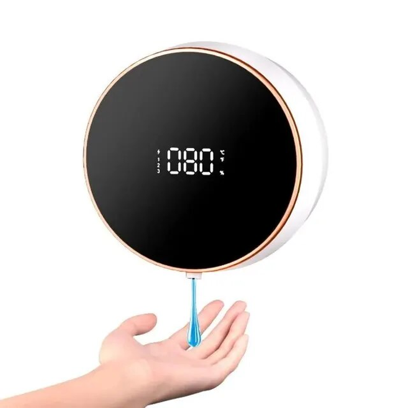 Miniature : Wall Mount Automatic Foam Soap Dispensers LED Temperature Display Electric Touch