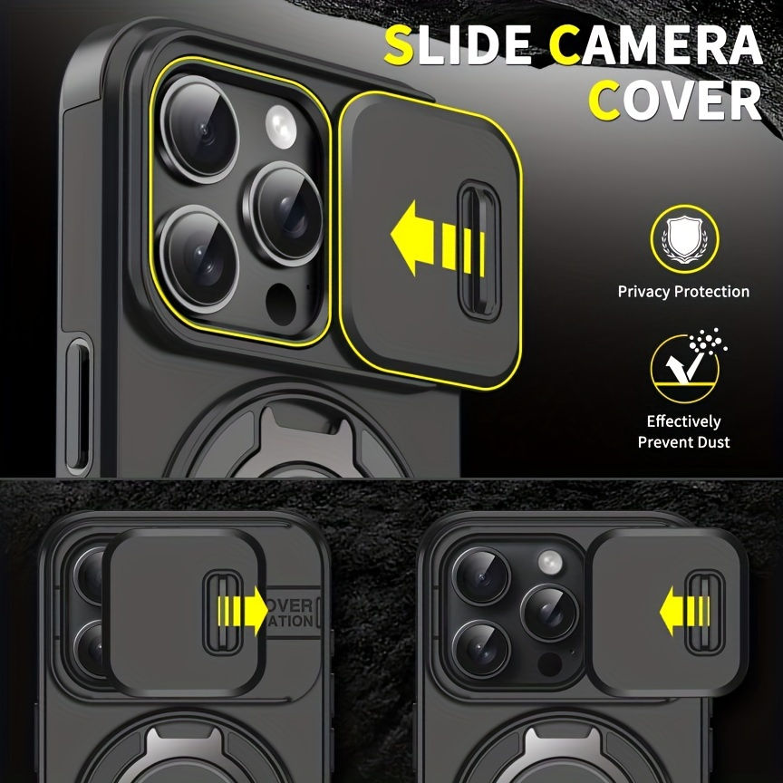 Miniatura: iPhone 16/15/14/13/12/11 Pro Max Plus Case – 360° Rotating Ring Magnetic