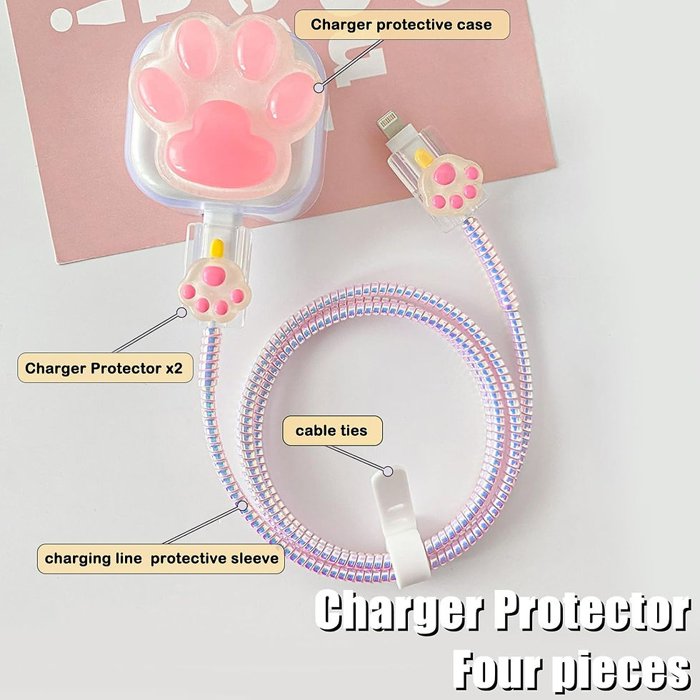 Miniatura: Heart Cable Protector & Charging Cord Set