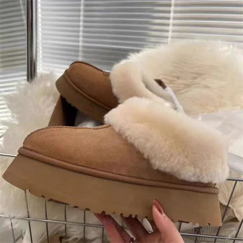 Thumbnail: New Warm Snow Boots Women - Short Plush Ankle Boots