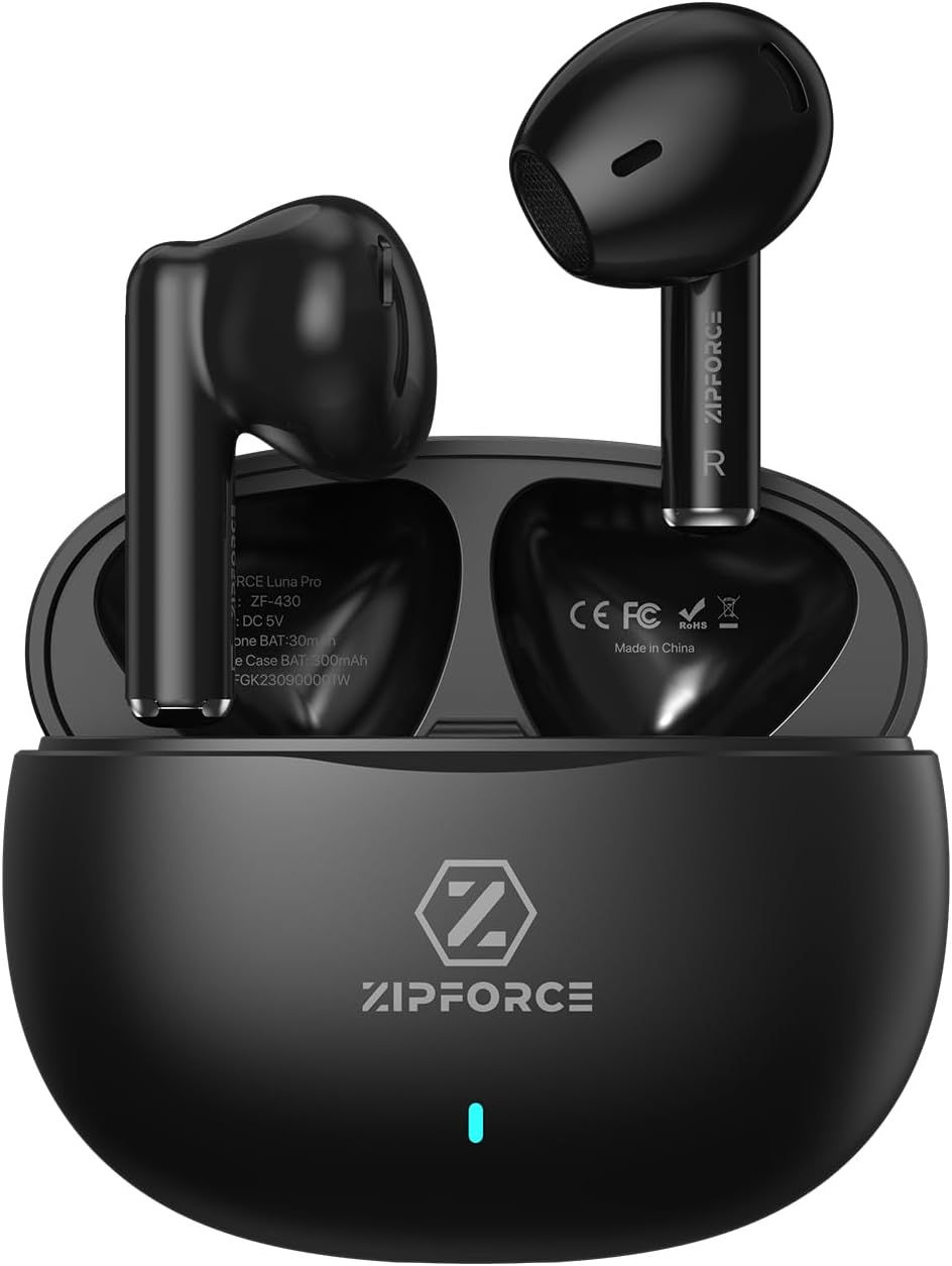 Miniatura: ZIPFORCE True Wireless Earbuds, in-Ear Bluetooth 5.3 Headphones 4-Mics ENC Clear