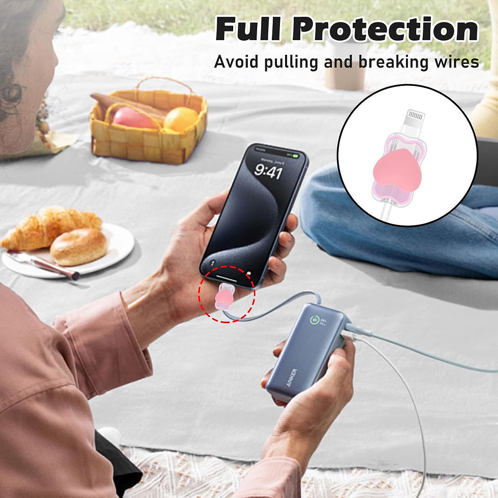 Miniatura: Heart Cable Protector & Charging Cord Set