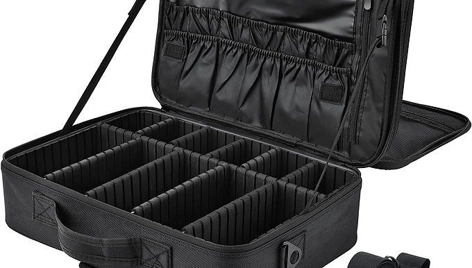 Extra Large Travel Makeup Bag Cosmetic Case Vanity Organiser Beauty Train Case w