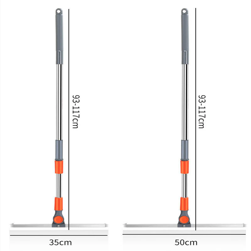 Miniatura: Cleaning Brush Long Handle Telescopic Magic Broom Silicone Floor Wiper Squeegee 