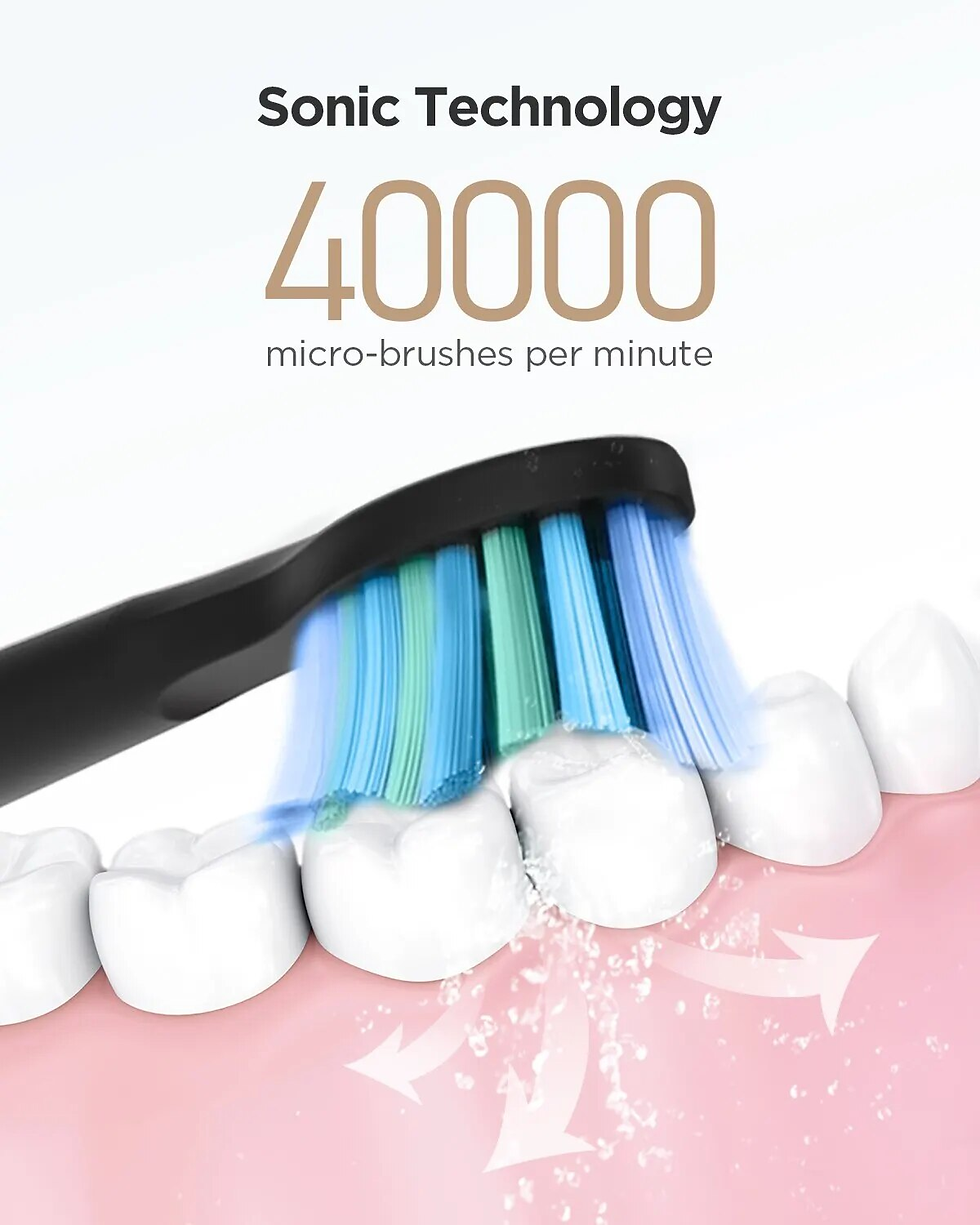 Miniature : Electric Toothbrush USB Rechargeable Waterproof Sonic