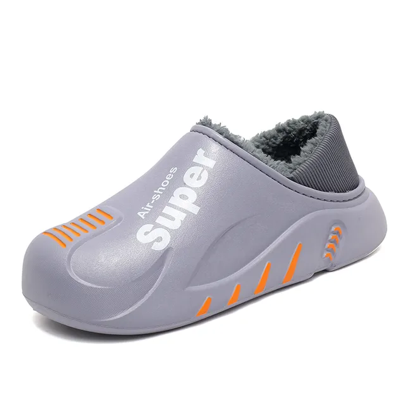 Miniatura: Men Warm Winter Clogs l for Outdoor and Indoor Spaces (Grey)