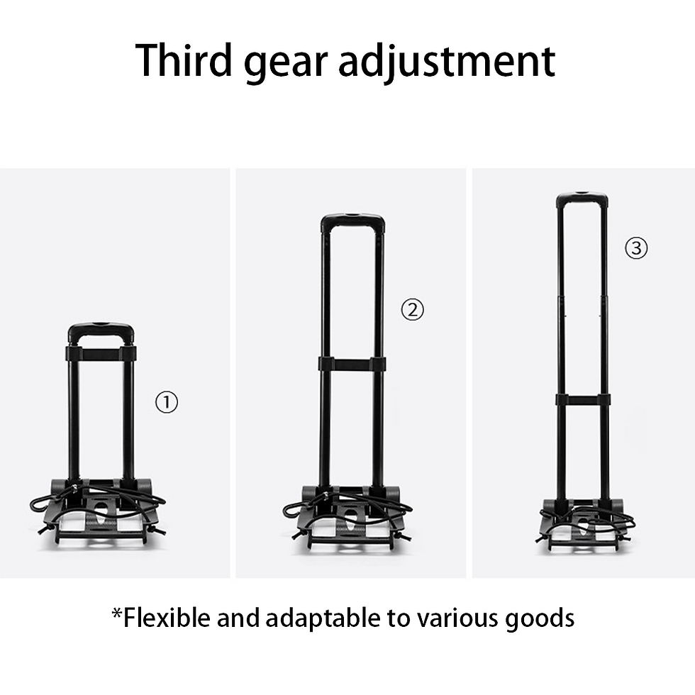 Miniatura: Folding Luggage Trolley – Heavy-Duty Collapsible Hand Truck with Wheels