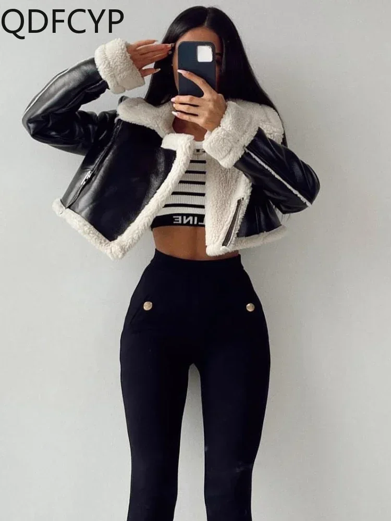 Thumbnail: Women's Winter Faux Leather Jacket