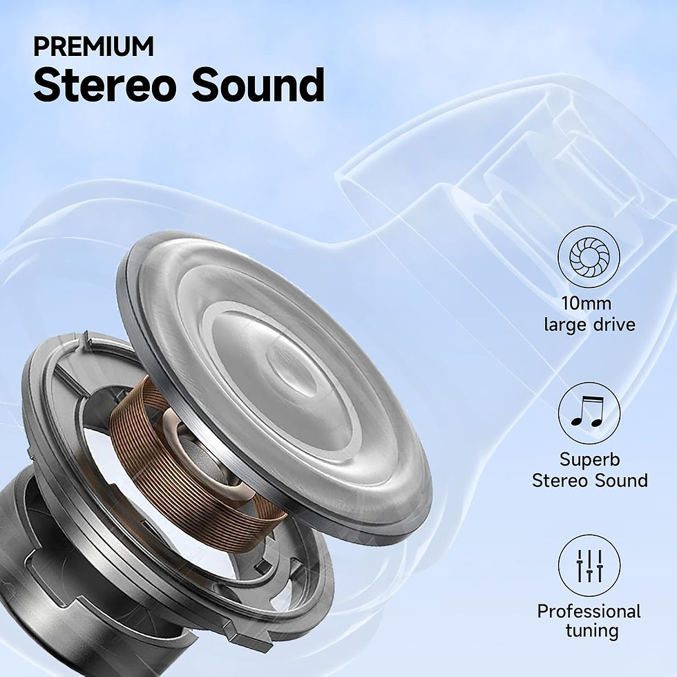 Thumbnail: Affordable Bluetooth Earphone with Noise Cancellation Waterproof 60 Hrs Battery