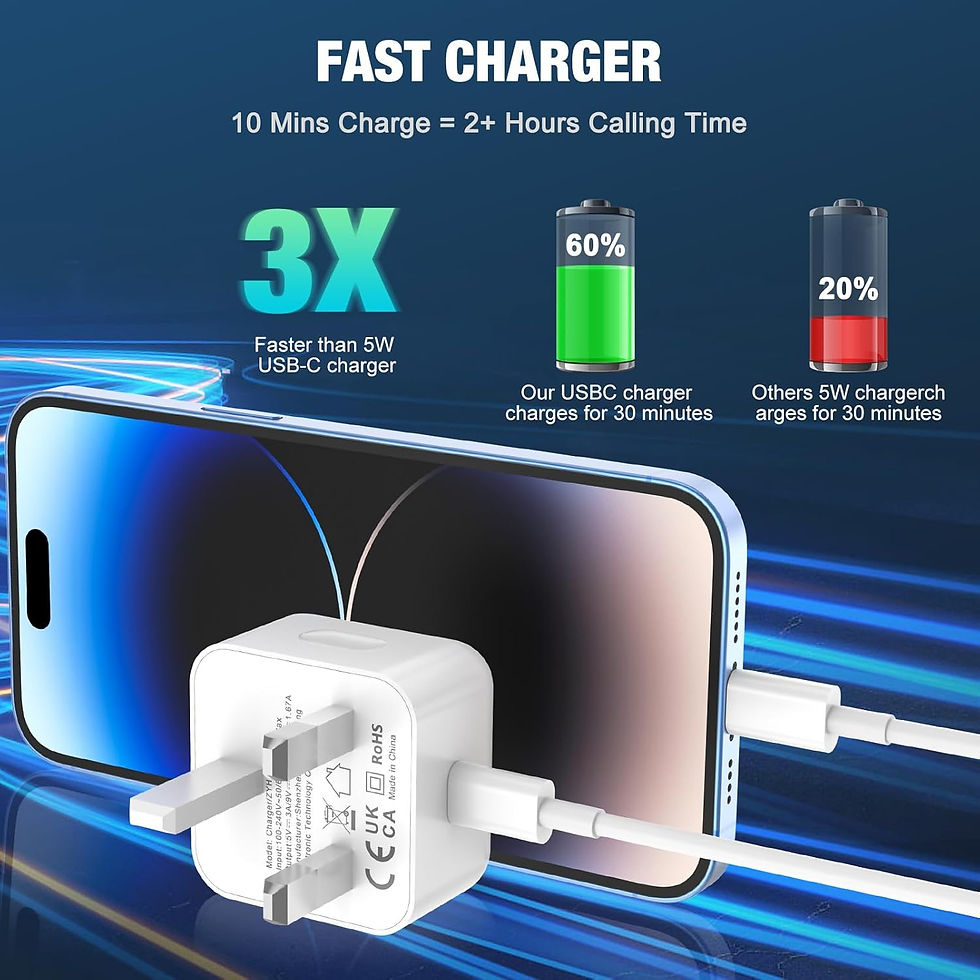 Thumbnail: [2-Pack] iPhone Fast Charger Cable 2M – Apple MFi Certified Lightning to USB-A Charging