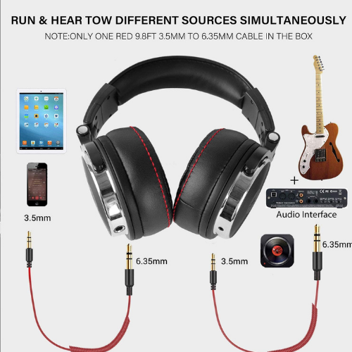 Miniatura: OneOdio DJ Pro 50 Hi-Res Over Ear Wired Headphone - Upgraded Version