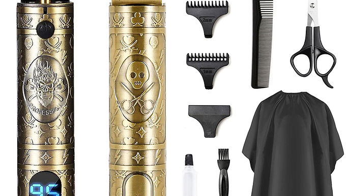 Vintage T88 Pro Cordless Rechargeable Hair & Beard Trimmer – Powerful Battery