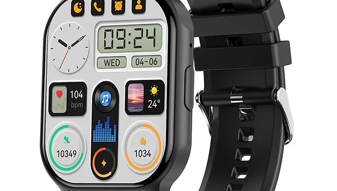2.4 inches Amoled Screen Smart Watch Fitness Tracker Waterproof
