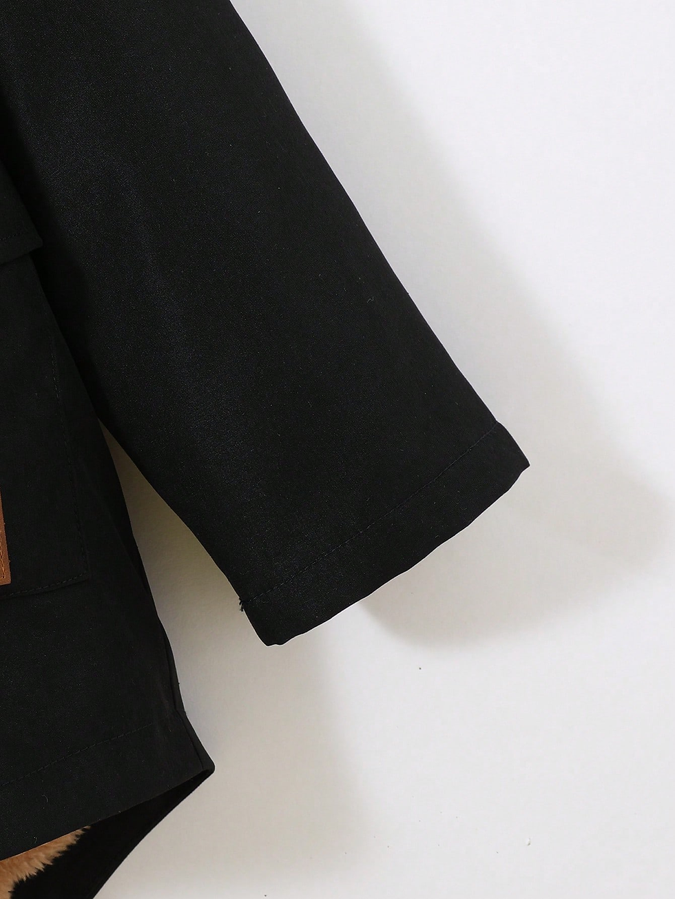 Miniatura: Teddy Bear Lined Hooded Jacket - Casual Solid Color - Boys & girls