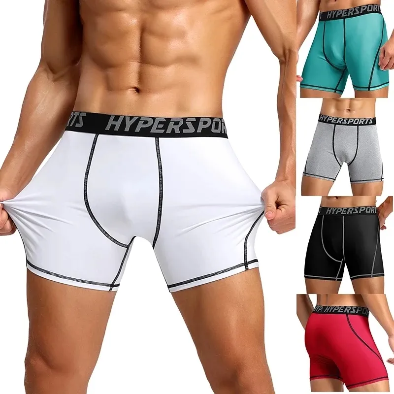 Miniature : 2023 Compression Shorts Men Summer Sportswear Training Tights Gym Fitness Leggin
