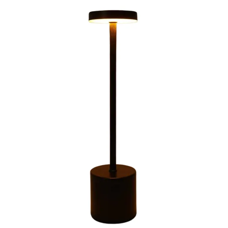 Miniatura: Simple LED Rechargeable Touch Metal Table Lamp Three Colors Bedside Creative Amb
