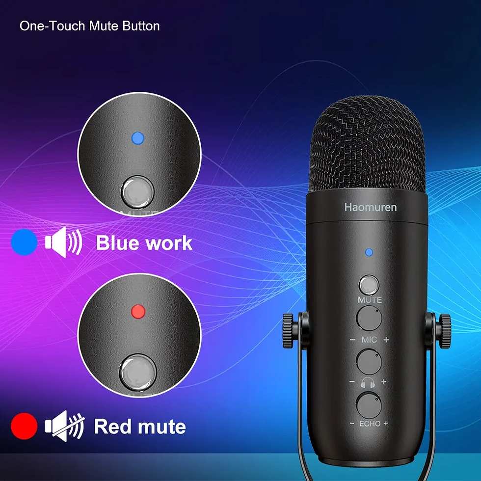 Miniature : Professional Recording USB Microphone Kit With Boom Arm For Podcast, Youtube