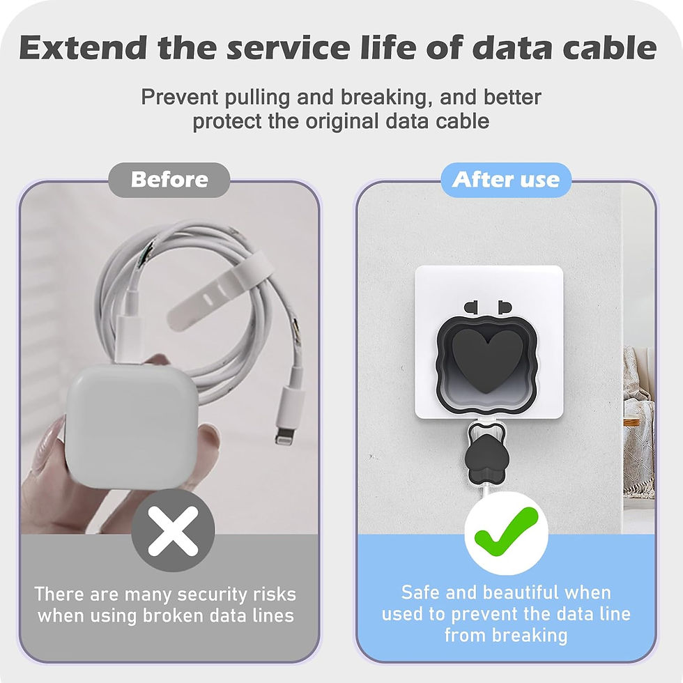 Miniatura: Heart Cable Protector & Charging Cord Set