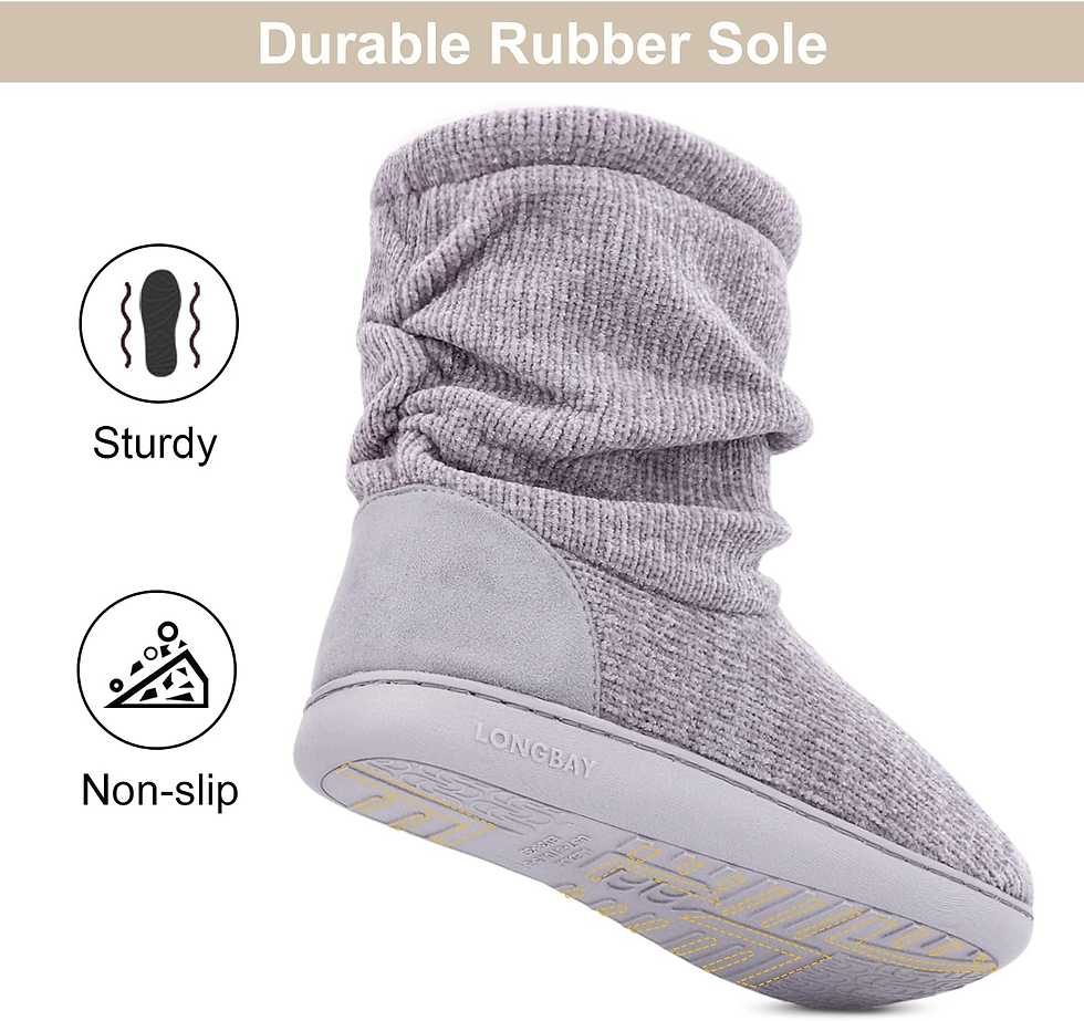 Miniatura: Ladies' Knit Warm Boots Slippers