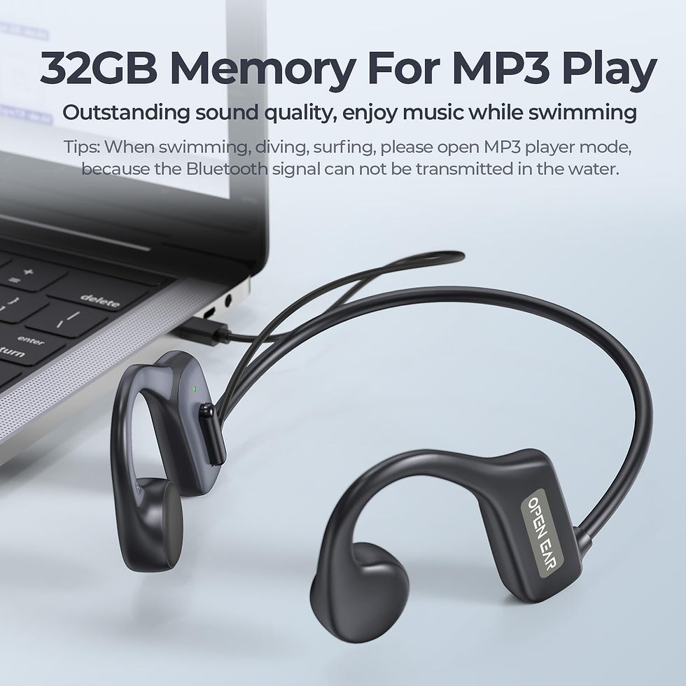 Miniatura: Best Open Ear Headphones for Swimming Bluetooth Waterproof with 32GB Memory