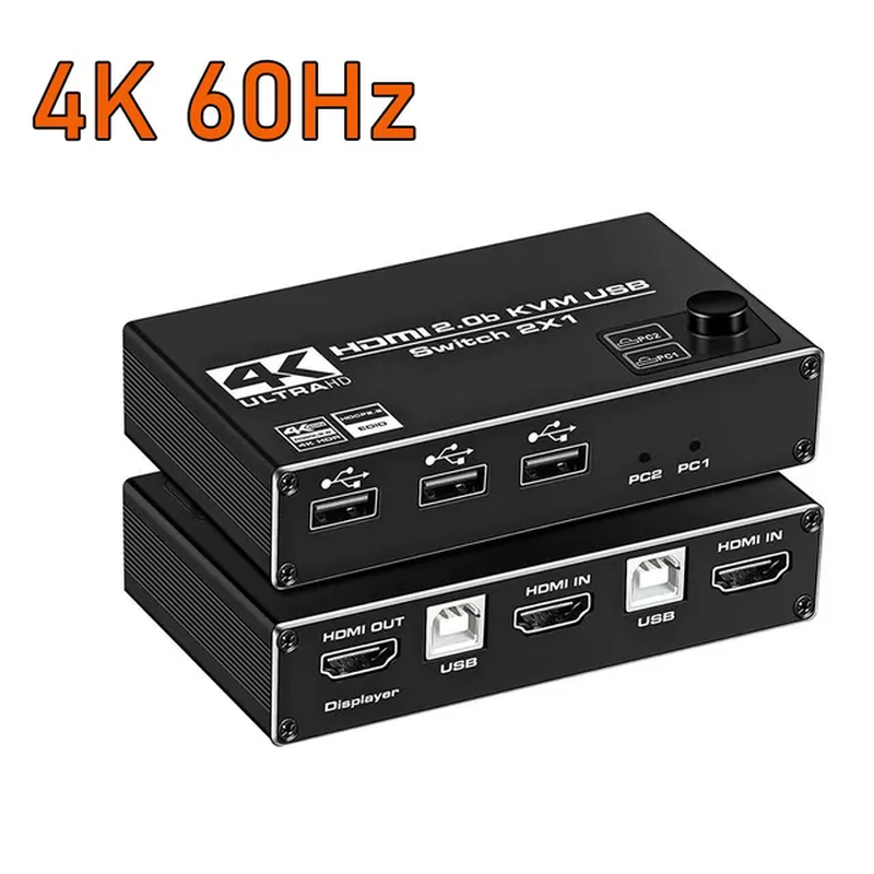 Thumbnail: HDmatters 2x1 HDMI KVM Switch