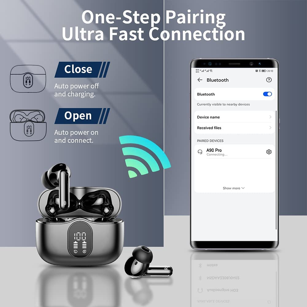 Miniature : Wireless Earbuds, Bluetooth 5.3 Headphones in Ear with 4 ENC Noise Cancelling Mi