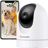 Indoor WiFi Pet Camera - 2K House Security Cam with Mobile App for Baby and Pets