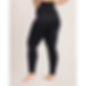 High-Waisted Seamless Compression Leggings – Black, Full-Length, Tummy-Control