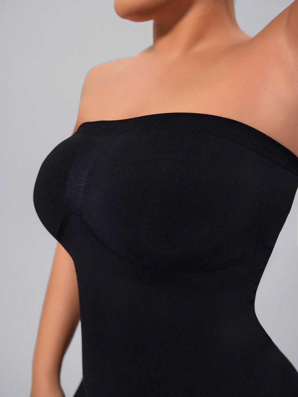 Thumbnail: Women'S Soft & High Elasticity Strapless Bodysuit with Tummy Control and Hip Lif