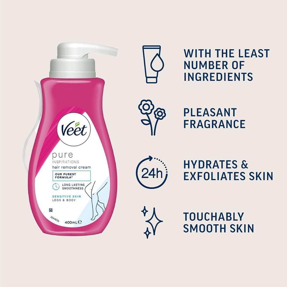 Miniatura: VEET PURE INSPIRATIONS HAIR REMOVAL CREAM - Sensitive Skin.