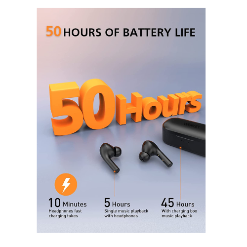 Miniatura: WENKEY E2 True Wireless Bluetooth Earbuds - Powerful Sound