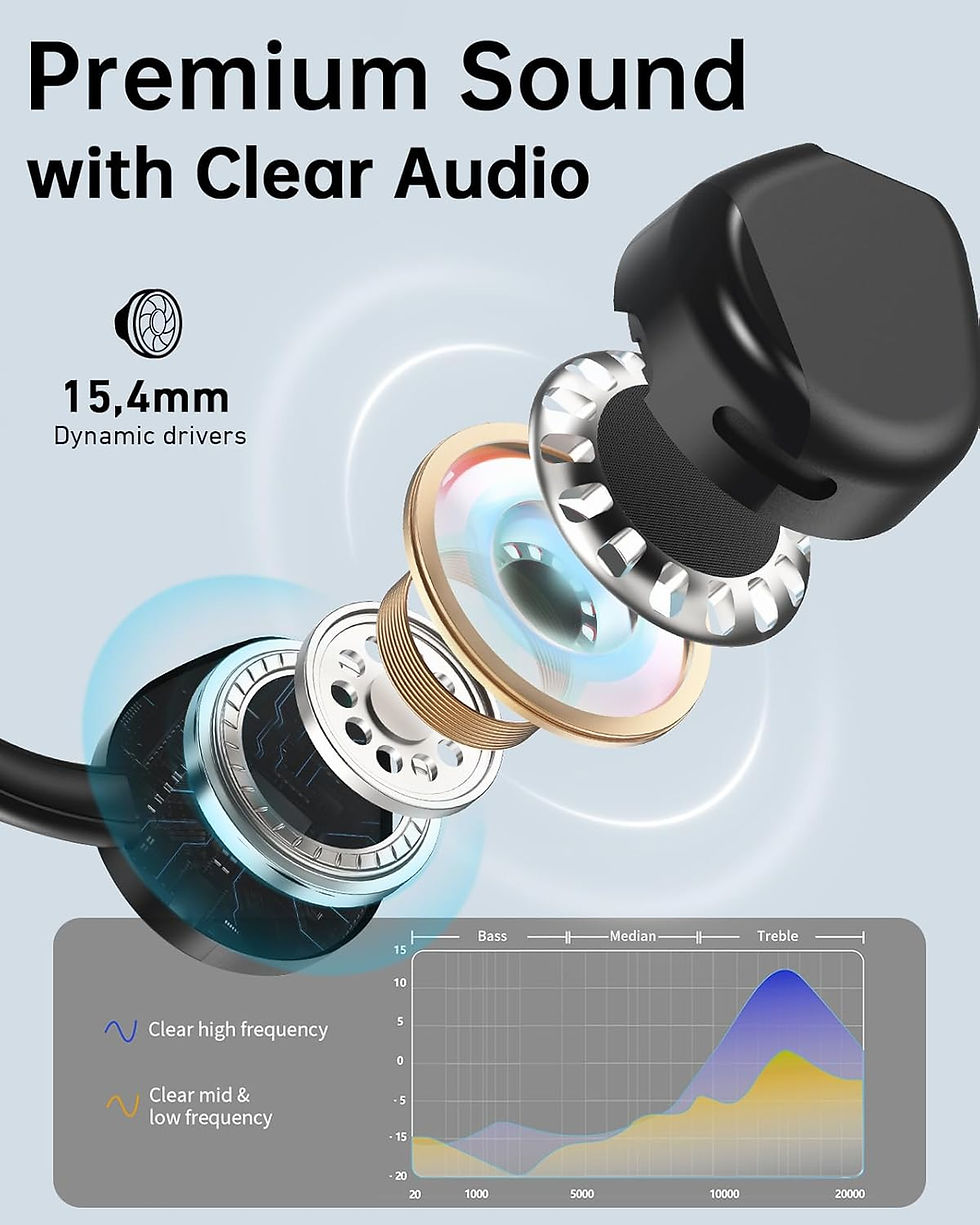 Miniature : Wireless Running Headphones With 8hrs Battery Life Bluetooth Eadphones Wireless