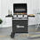Miniatura: 2-Burner Gas BBQ Grill with Shelves & Wheels - Black