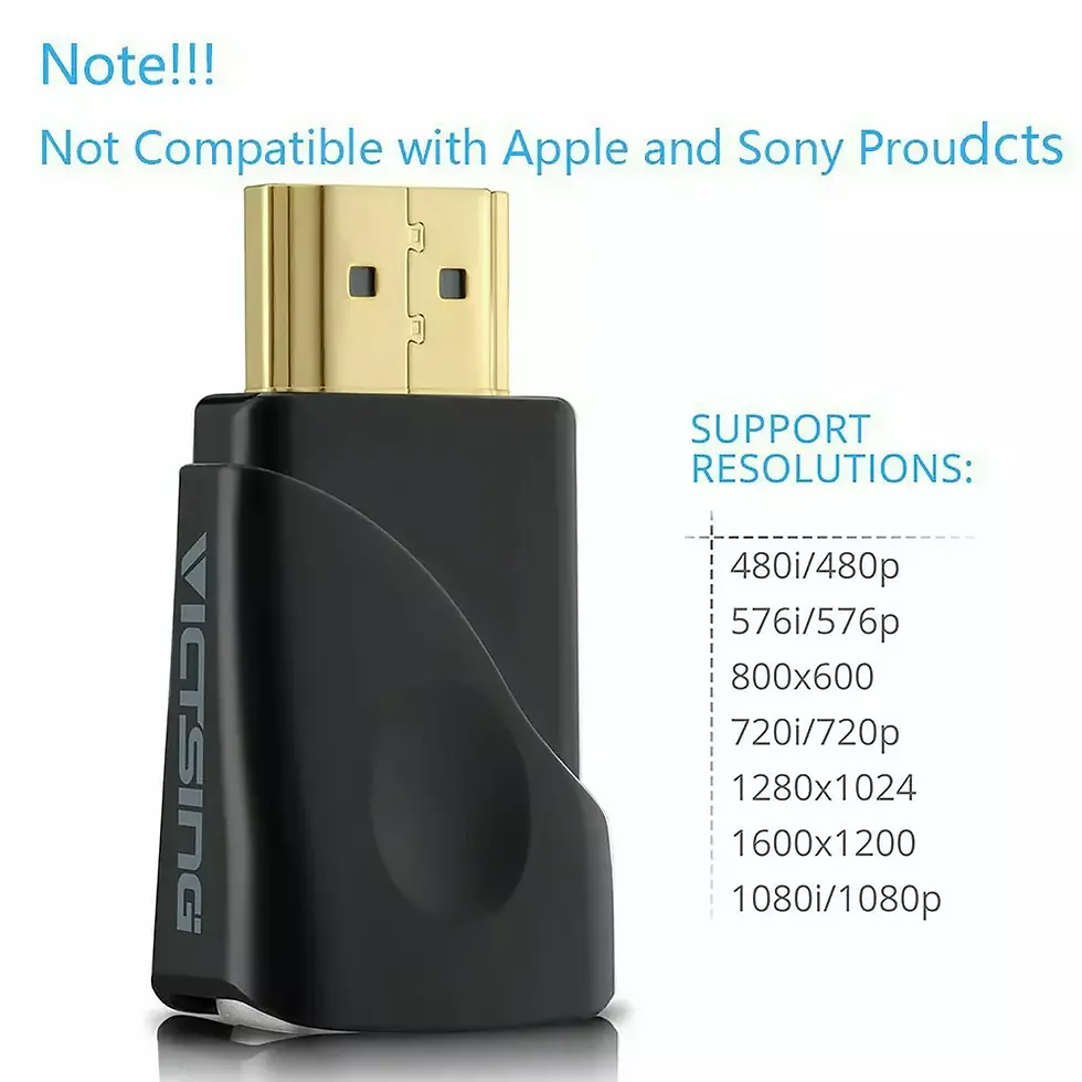 Miniatura: VictSing HDMI to VGA  Adapter Converter Input to Output HD 1080P for PC TV DVD