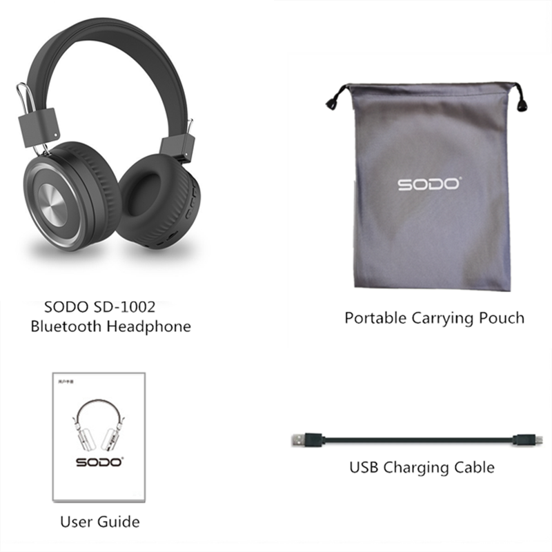 Thumbnail: SODO SD-1002 On-Ear Bluetooth Wireless Headphones