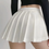 Miniature : Women's  Mini Pleated Skirt - High Waisted.