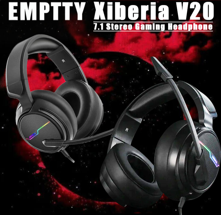 Thumbnail: XIBERIA V20 Gaming Headphones For Laptop And PC USB Plug In