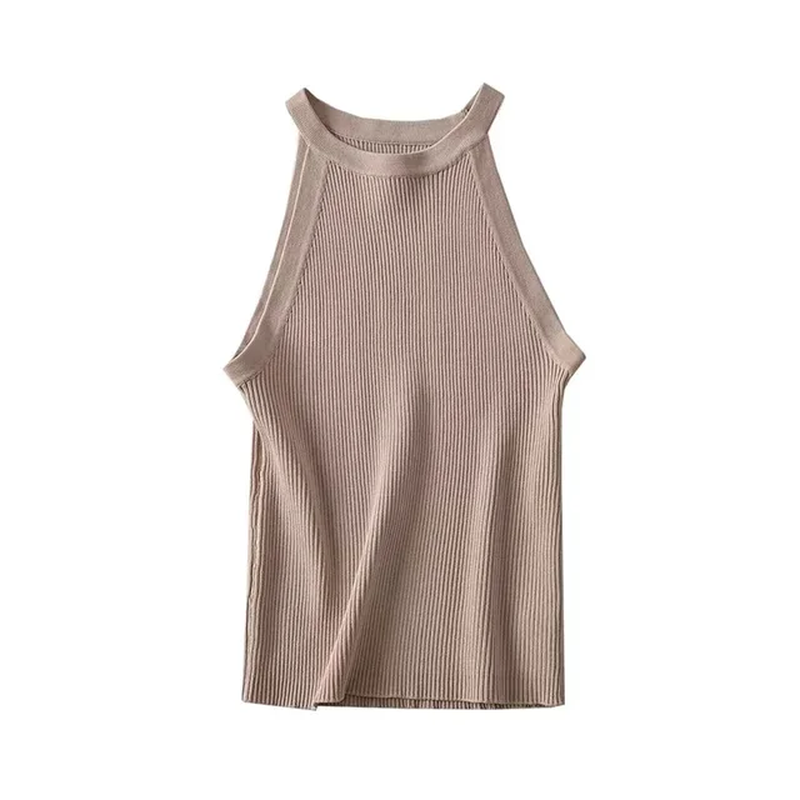 Miniatura: Women's Striped Basic Knit Tank Tops.