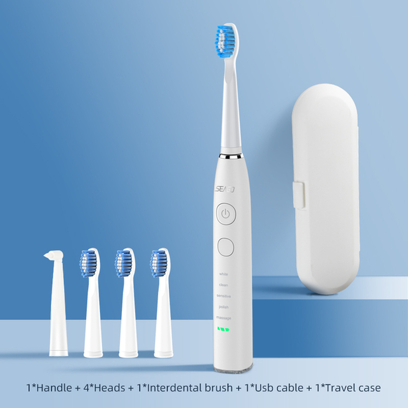 Miniatura: Electric Sonic Toothbrush USB Rechargeable Adult 360 Days Long Battery Life with