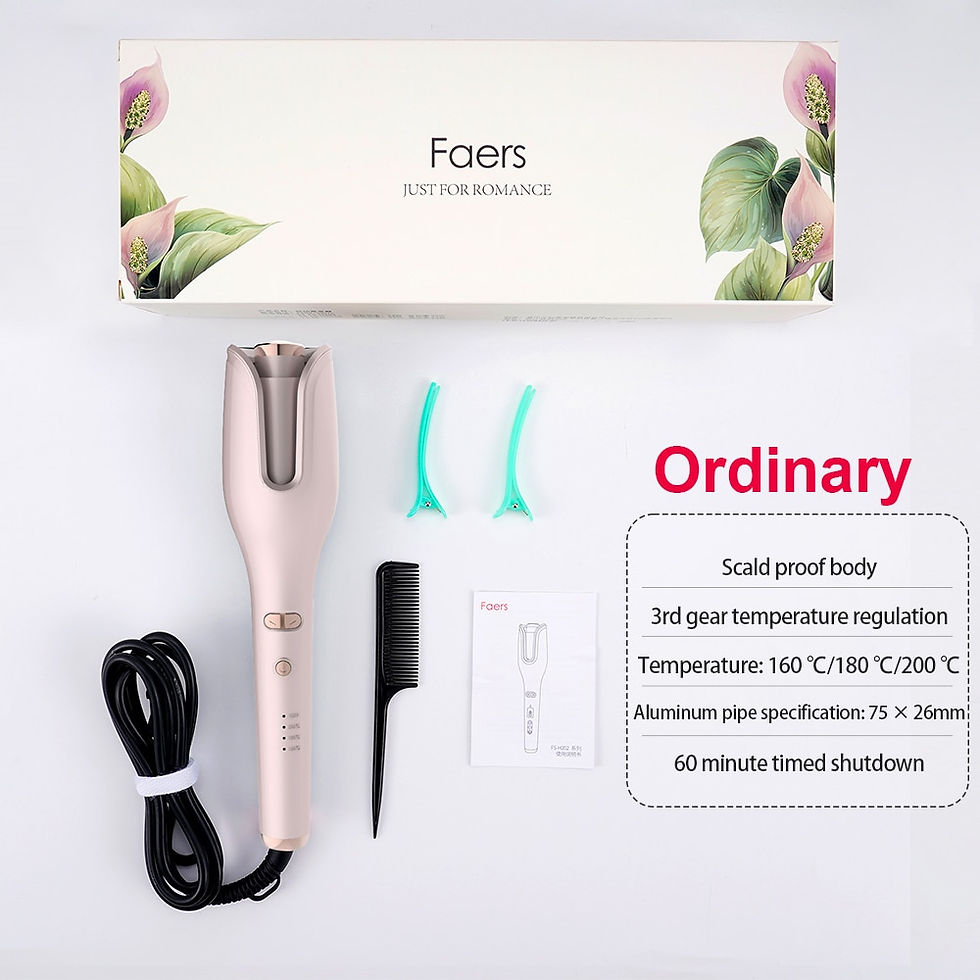 Thumbnail: Automatic Hair Curler Button Curling Iron Negative ion Ceramic