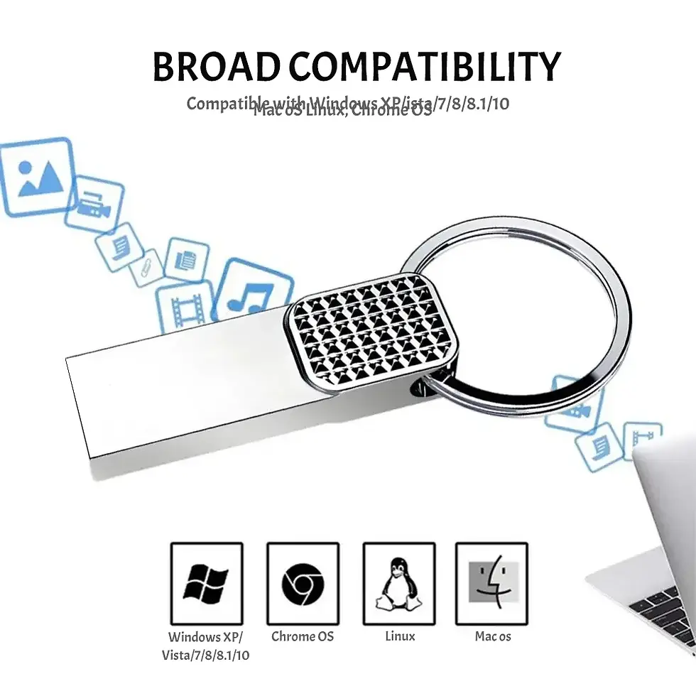 Miniatura: USB 3.0 Flash Drive 2TB with Keychain