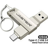 JASTER 128GB Type-C/USB 3.0 Metal Flash Drive