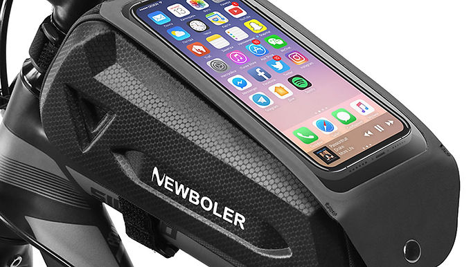 NEWBOLER Bike Phone Mount Holder Waterproof Touch Screen With Bag